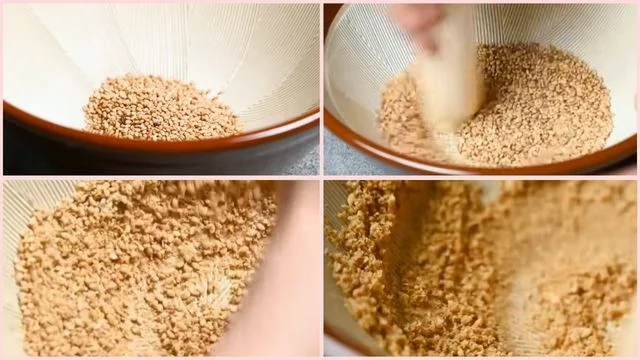 Grinding the Toasted Seeds