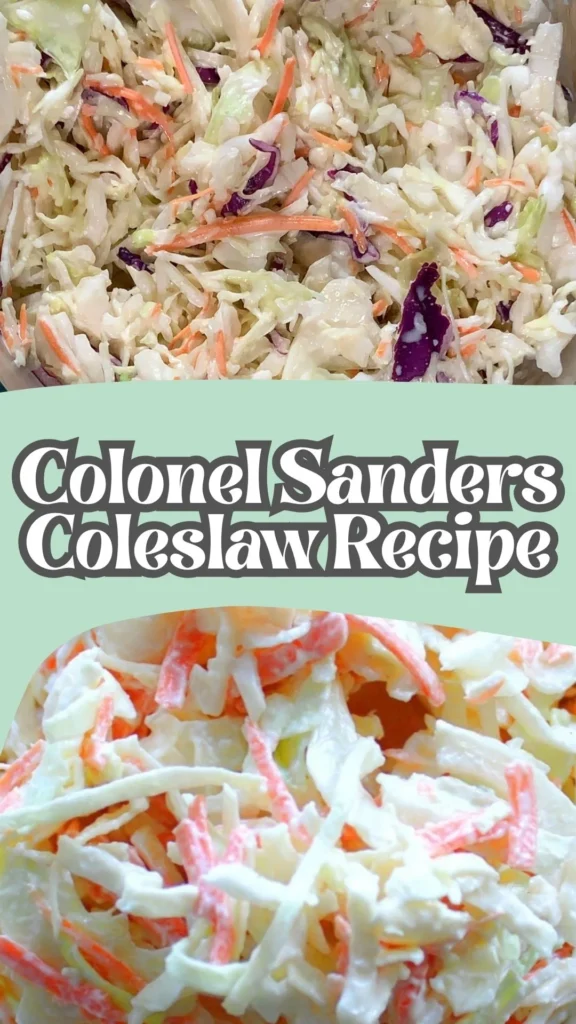 How to make Colonel Sanders Coleslaw