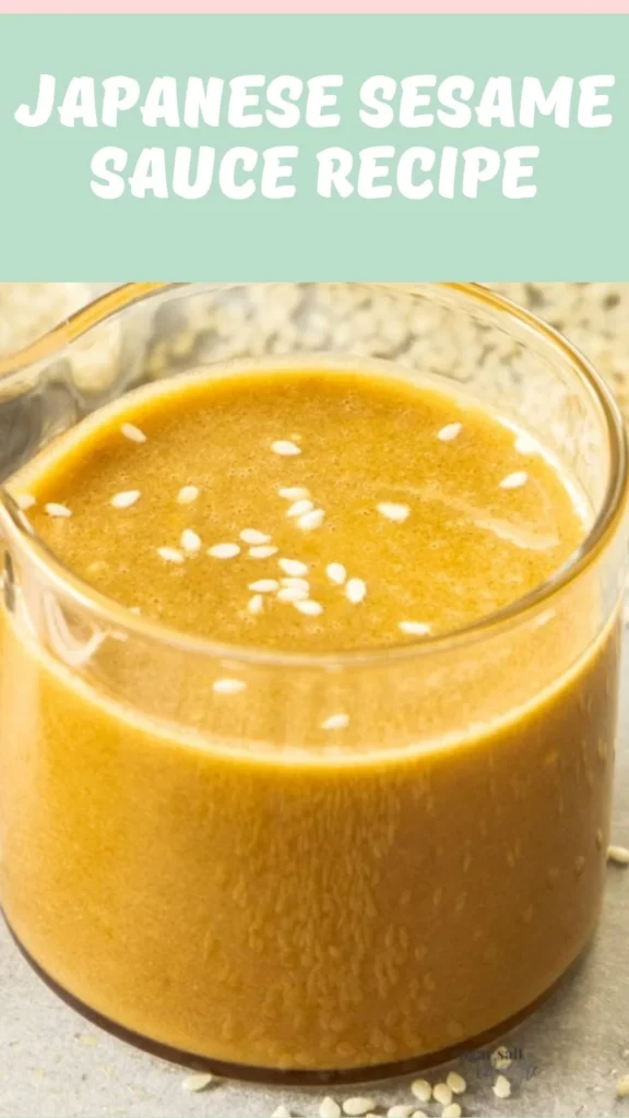 How to make Japanese Sesame Sauce