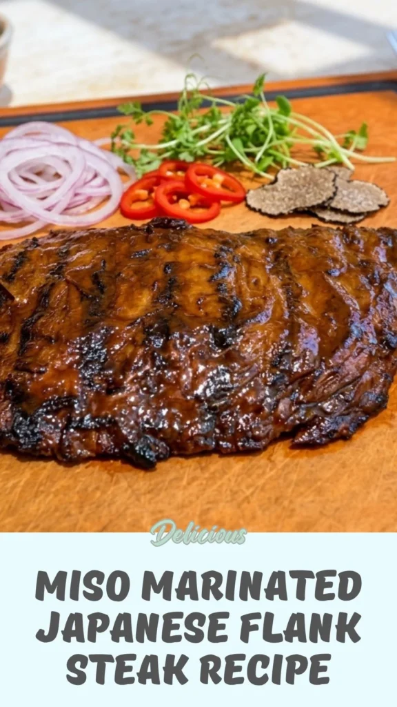 How to make Miso Marinated Japanese Flank Steak