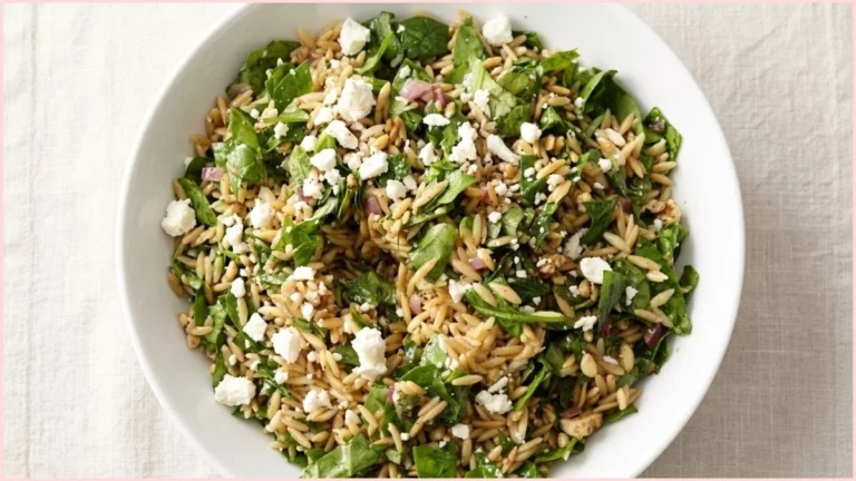 Orzo Spinach and Feta Salad Recipe