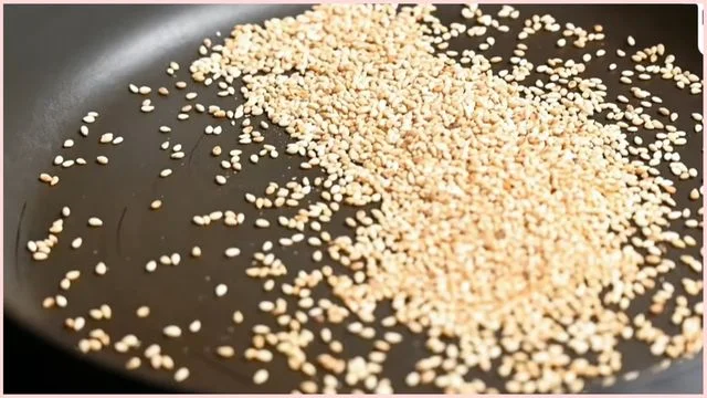 Preparing the Sesame Seeds for Toasting