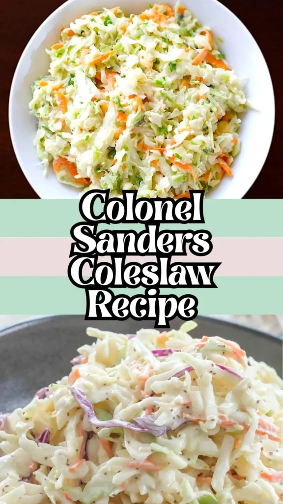 Recipe for Colonel Sanders Coleslaw