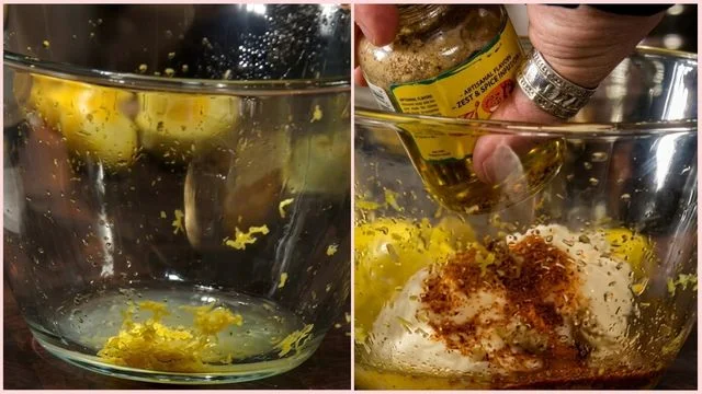 Zest the lemons & Make the remoulade first