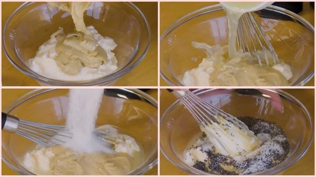 Combine the dressing & Add the seasonings