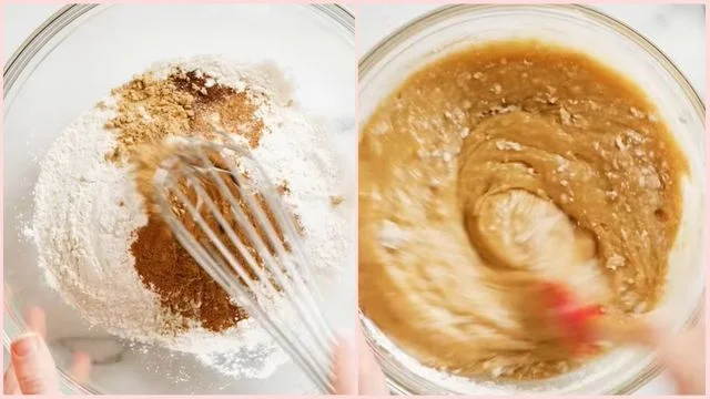 Mix dry ingredients & Combine