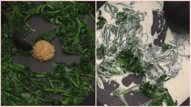 Add garlic & Make the cream base