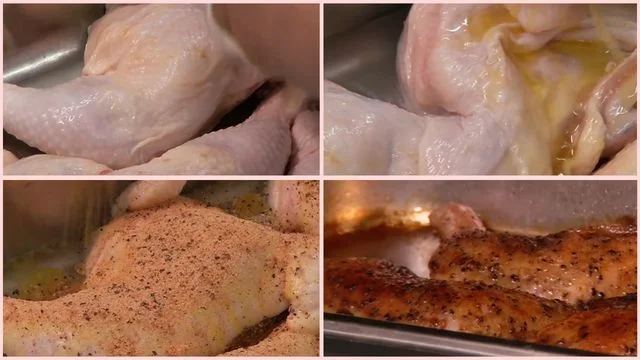 Bake the chicken with Rest and shred