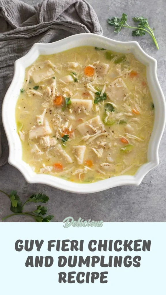 Copycat Guy Fieri Chicken and Dumplings Recipe