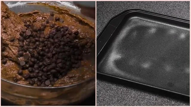 Fold in Chocolate Chips & Prepare Baking Tray