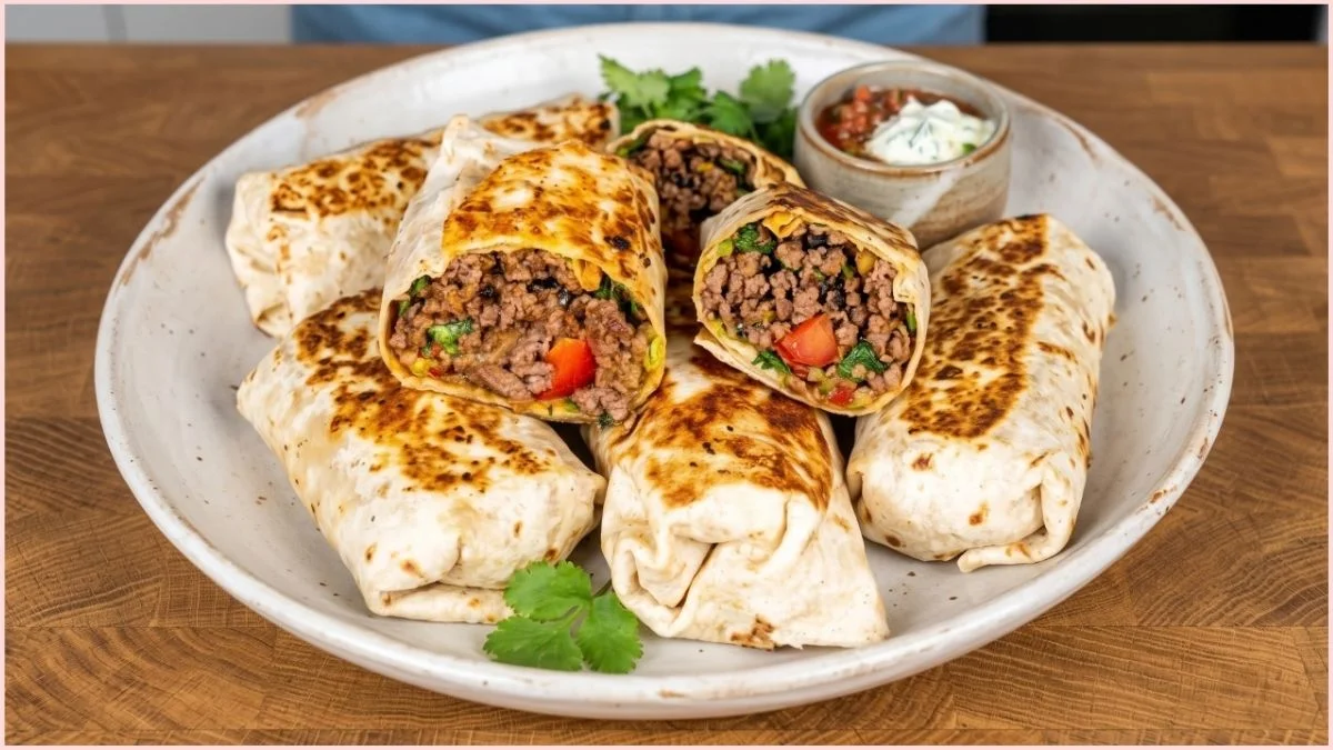 Guy Fieri Cheeseburger Burrito Recipe