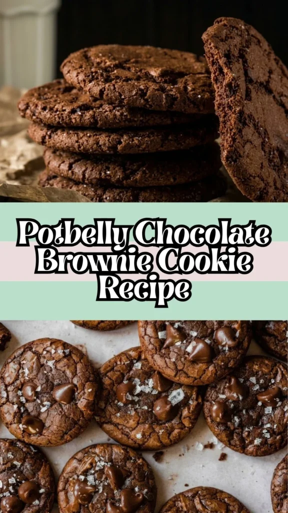 Homemade Potbelly Chocolate Brownie Cookie