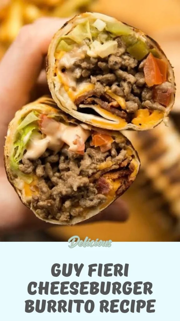 How to make Guy Fieri Cheeseburger Burrito