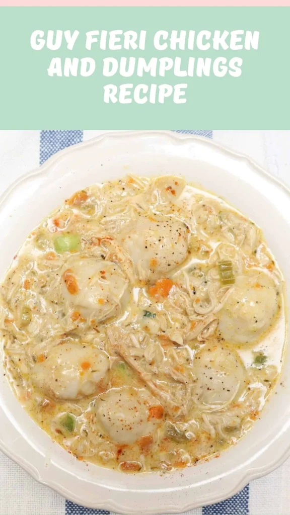 How to make Guy Fieri Chicken and Dumplings
