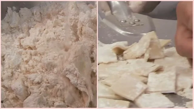 Make the dumpling dough & Roll and cut