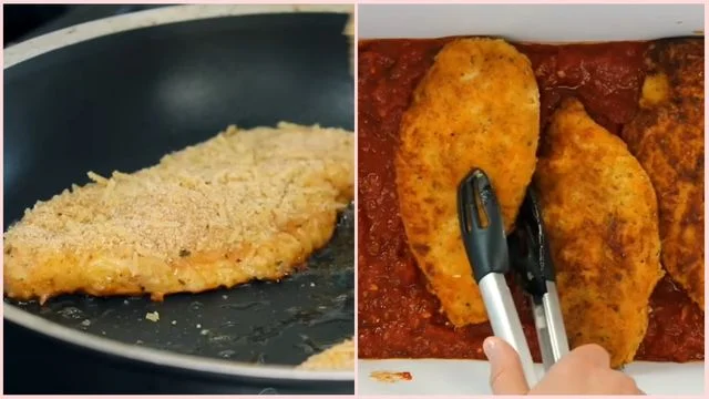 Sear the chicken & Assemble