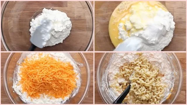 Combine Pasta & Cheeses