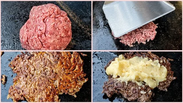 Cook the patty & Flip and cheese it