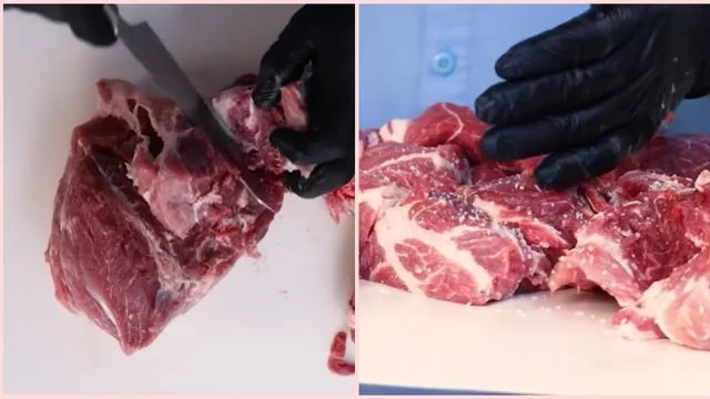 Cut and Season the Beef