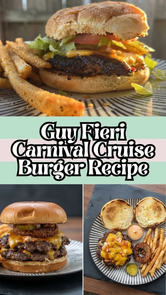 How to make Guy Fieri Carnival Cruise Burger